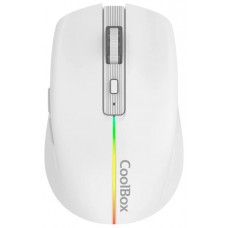 Coolbox Gaming Ratón  W01 1600DPI Inalámbrico Blan en Huesoi