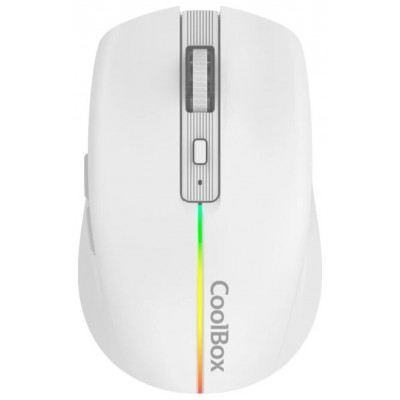 Coolbox Gaming Ratón  W01 1600DPI Inalámbrico Blan en Huesoi