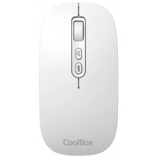 Coolbox Ratón W02-IA Inalámbrico RF+BT Blanco en Huesoi