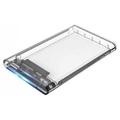 CAJA EXTERNA 2.5 COOLBOX SCT-2533 USB3.0 TRANSPARENTE en Huesoi