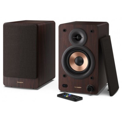 Sharp BOOKSHELF SPEAKERS De 2 vías Marrón Inalámbrico y alámbrico 60 W (Espera 4 dias) en Huesoi