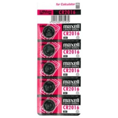 PILAS CR2016 MAXELL CR2016-B5 GD 3V BLISTER 5 UNIDAD en Huesoi