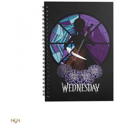 CUADERNO WEDNESDAY CON CELLO 14,5X21 CM CINEREPLICAS REDSTRING CR5174 (Espera 4 dias) en Huesoi