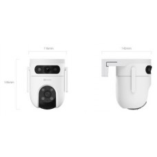 EZVIZ CAMARA VIGILANCIA H9C EXT LENTE DUAL 3K+3K VISION NOCT COLOR 360 WIFI WH en Huesoi