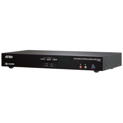 ATEN Switch KVMP™ USB 3.0 4K HDMI para dos pantallas de 2 puertos (Espera 4 dias) en Huesoi