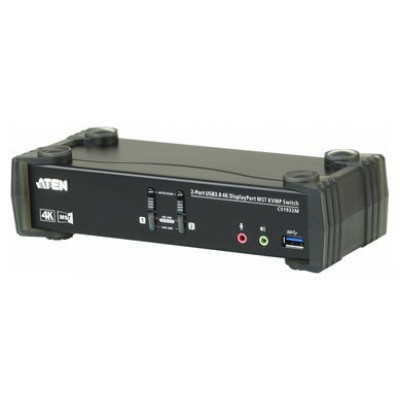 ATEN Switch KVMP™ DisplayPort 4K MST USB 3.0 de 2 puertos (cables incluidos) (Espera 4 dias) en Huesoi