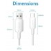 CABLE USB-C A USB-A 1 M BLANCO VENTION (Espera 4 dias) en Huesoi