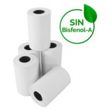 PACK DE 10 ROLLOS DE PAPEL TERMICO DE 57x35mm LIBRE en Huesoi