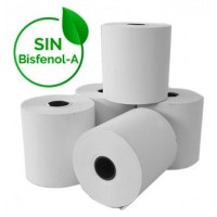 PACK DE 10 ROLLOS DE PALPEL TERMICO DE 57x55mm LIBRE en Huesoi