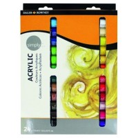 SET PINTURA ACRÍLICA 24X 12ML SIMPLY DALER ROWNEY D126500024 (Espera 4 dias) en Huesoi