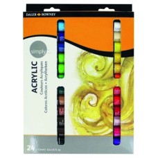 SET PINTURA ACRÍLICA 24X 12ML SIMPLY DALER ROWNEY D126500024 (Espera 4 dias) en Huesoi