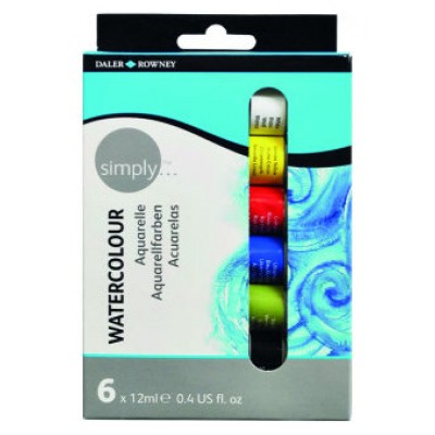 SET ACUARELAS 6 X 12ML SIMPLY DALER ROWNEY D134500006 (Espera 4 dias) en Huesoi