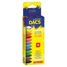 ESTUCHE DE 12 UNIDADES CERAS DACS BLANDAS NO MANCHAN DACS DA050290 (Espera 4 dias) en Huesoi