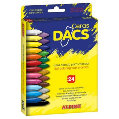 ESTUCHE DE 24 UNIDADES CERAS DACS BLANDAS NO MANCHAN DACS DA050295 (Espera 4 dias) en Huesoi