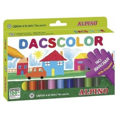 ESTUCHE 12 CERAS DE COLORES DACSCOLOR DACS DC050290 (Espera 4 dias) en Huesoi