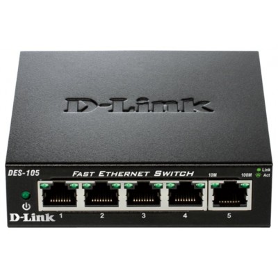 SWITCH NO GESTIONABLE D-LINK DES-105 5P ETHERNET en Huesoi