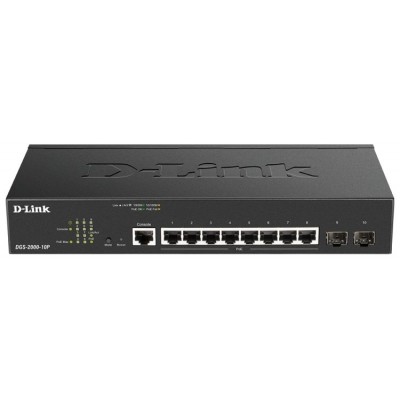 SWITCH GESTIONABLE D-LINK L2/L3 DGS-2000-10P 8P GIGA en Huesoi