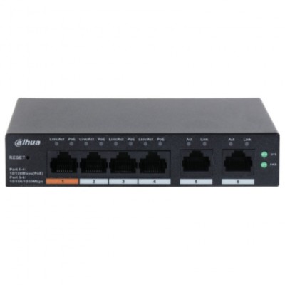 SWITCH CLOUD DAHUA DH-CS4006-4ET-60 SWITCH WITH 4-PORT POE en Huesoi