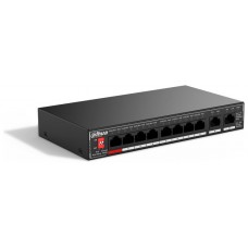 SWITCH IT DAHUA DH-SG1010P 10-PORT UNMANAGED DESKTOP GIGABIT SWITCH 8-PORT POE en Huesoi