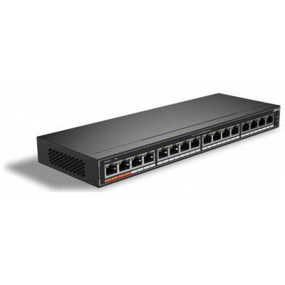 SWITCH IT DAHUA DH-SG1016P 16-PORT UNMANAGED GIGABIT POE SWITCH en Huesoi