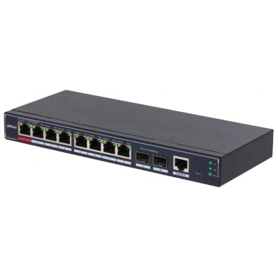 SWITCH IT DAHUA DH-SG4010P-2F 10-PORT MANAGED DESKTOP GIGABIT SWITCH 8-PORT POE en Huesoi