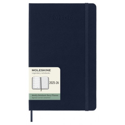 AGENDA 18M 2025-2026 SEMANAL L (13 X 21 CM) AZUL ZAFIRO TAPA DURA MOLESKINE DHB2018WN3Y26 (Espera 4 dias) en Huesoi