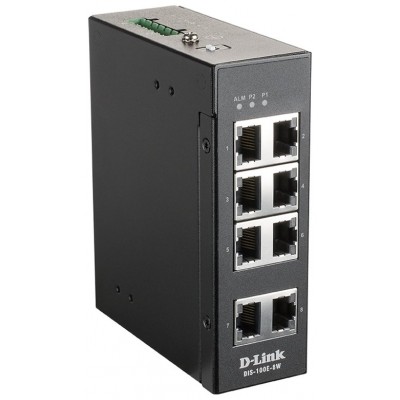 SWITCH INDUSTRIAL D-LINK DIS-100E-8W SIN GESTION 8P en Huesoi