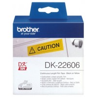 BROTHER Rollo de Pelicula Plastica Continua Amarilla de 62mm x 15,24m en Huesoi