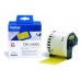 BROTHER Rollo de Papel Continuo Removible Amarillo de 62mm x 30,48m en Huesoi