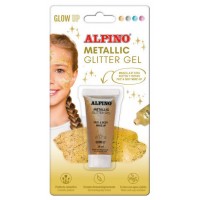 BLÍSTER MAQUILLAJE CON COLOR Y PURPURINA GLITTER DORADO ALPINO DL000602 (Espera 4 dias) en Huesoi