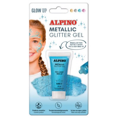 BLÍSTER MAQUILLAJE CON COLOR Y PURPURINA GLITTER AZUL ALPINO DL000603 (Espera 4 dias) en Huesoi