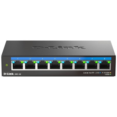 SWITCH NO GESTIONABLE DLINK DMS-108 8P MULTIGIGABIT en Huesoi