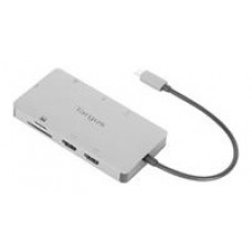 DOCKING STATION TARGUS TIPO C A 2x HDMI 2.0 2x USB-A PLATA en Huesoi