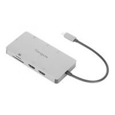 DOCKING STATION TARGUS TIPO C A 2x HDMI 2.0 2x USB-A PLATA en Huesoi