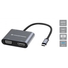 DOCKING USB-C CONCEPTRONIC DONN016 1xHDMI 4K 1xVGA en Huesoi