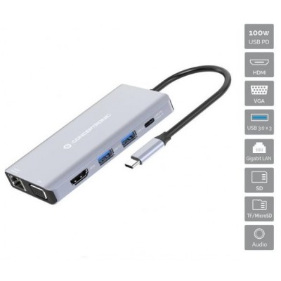 DOCKING USB-C CONCEPTRONIC DONN20G 1xHDMI 4K 1xVGA en Huesoi