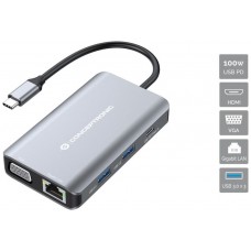 DOCKING USB-C CONCEPTRONIC DONN21G HDMI VGA USB 3.0 en Huesoi