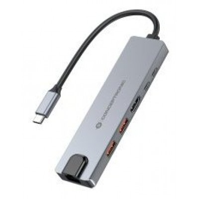 DOCKING USB-C 6-in-1 CONCEPTRONIC 1xHDMI 4K 2xUSB-A en Huesoi