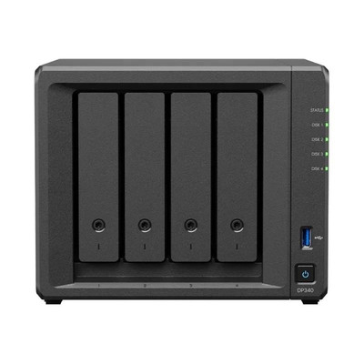 Synology DP340 NAS 1xG 1x10G  i/4xHDD 8TB 4-Bay en Huesoi