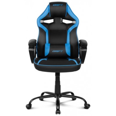 DRIFT DR50 Silla para videojuegos de PC Asiento acolchado tapizado Negro, Azul (Espera 4 dias) en Huesoi