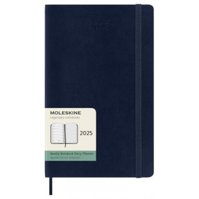 AGENDA 2025 TAPA BLANDA 12 MESES SEMANAL L (13 X 21 CM) AZUL ZAFIRO MOLESKINE DSB2012WN3Y25 (Espera 4 dias) en Huesoi