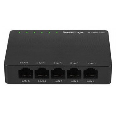 SWITCH LANBERG 5 PUERTOS GIGABIT RJ45 ETHERNET en Huesoi