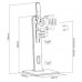 AISENS - SOPORTE DE MESA PRO CONTRAPESO GIRATORIO E INCLINABLE PARA MONITOR/TV 7KG DE 17-32, NEGRO en Huesoi