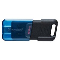 Kingston Technology DataTraveler 80 unidad flash USB 64 GB USB Tipo C 3.2 Gen 1 (3.1 Gen 1) Negro, Azul (Espera 4 dias) en Huesoi