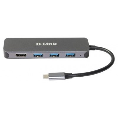 DOCKING USB-C D-LINK DUB-2333 A 1xHDMI 4K 3xUSB3.0 en Huesoi