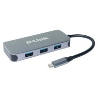 HUB USB-C D-LINK 6 EN 1 (HDMI 3USB3.0 LAN 1USB-C) en Huesoi
