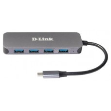 HUB USB-C D-LINK DUB-2340 A 3xUSB3.0 1xUSB-C PD 60W en Huesoi