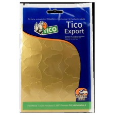 PAQUETE 10 HOJAS ETIQUETAS SATINADAS ORO 48X36 MM TICO E-GL-4836 (Espera 4 dias) en Huesoi