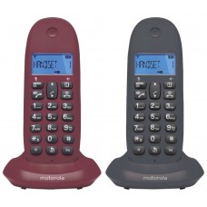 MOTOROLA C1002 LB+ Telefono DECT DUO Gris-Granate en Huesoi