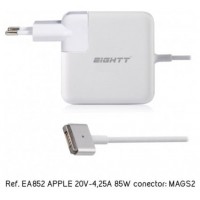 CARGADOR PORTATIL EIGHTT ESPECIFICO COMPATIBLE APPLE 20V-4,25A 85W MAGSAFE2 en Huesoi